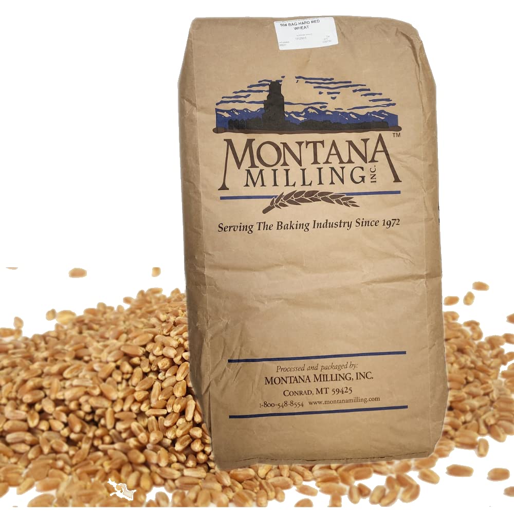Montana Milling - Hard Red Spring Wheat Berries | 50 LBS Bag |